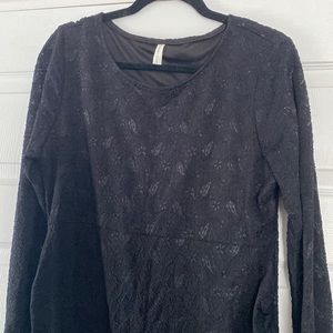 *Nearly new* 1XL Pinkblush Lace Overlay Long Sleeved Maternity Dress